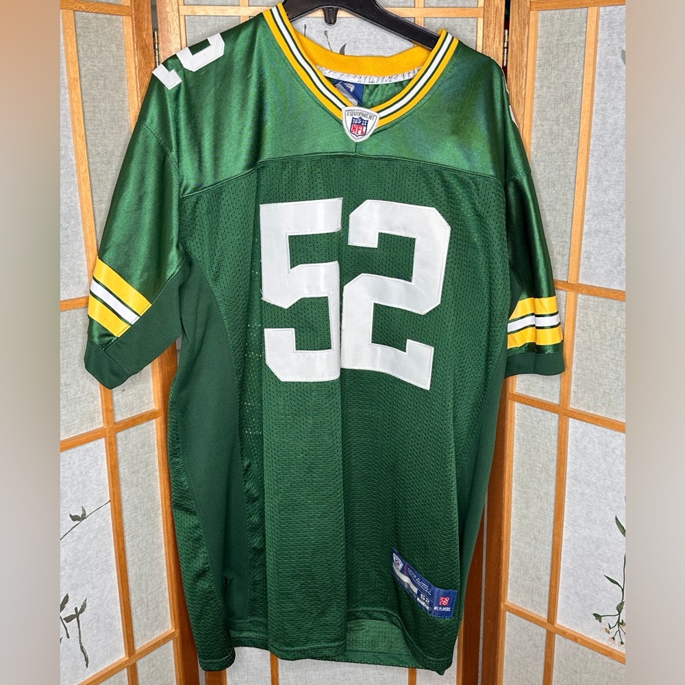 Green Bay Packers NFL Jersey 52 CLAY MATTHEWS Authentic Onfield Reebok Size 52 - Picture 3 of 6